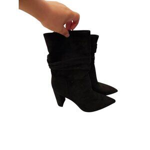 Nine West Womens Black Pointed Toe Boots 8M